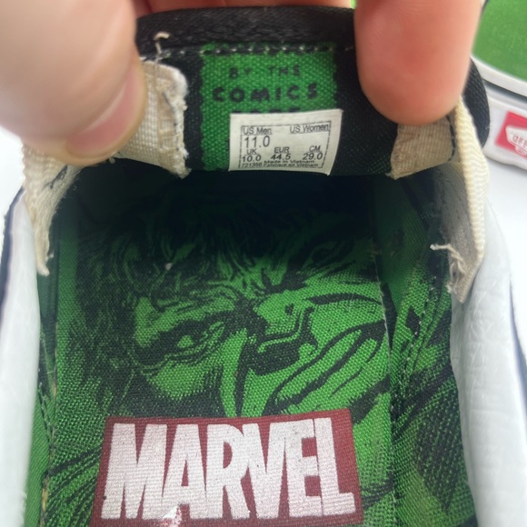 Marvel Incredible Hulk Checkerboard Slip-On Vans - Picture 6 of 6